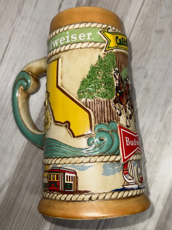 Budweiser Other - 1981 Vintage Anheuser-Busch Budweiser California Limited Edition Beer Stein Mug